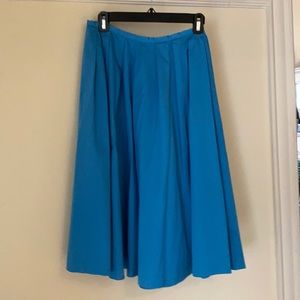 Blue pleated skirt- poodle style 🌺🌺